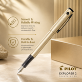 Pilot Explorer 2 Fountain Pen – Gold