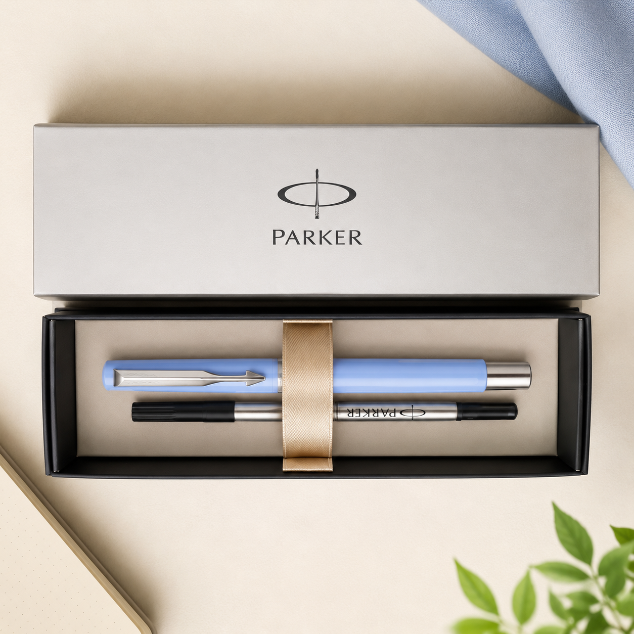 Parker Vector CT Rollerball Pen – Pastel Blue Special Edition | Blue & Black Ink | Made in UK