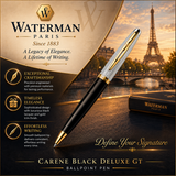 Waterman Carène Black Deluxe GT Ballpoint Pen
