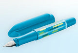 Pelikan Happy Fountain Pen – Red & Blue | Stainless Steel M Nib
