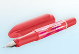 Pelikan Happy Fountain Pen – Red & Blue | Stainless Steel M Nib