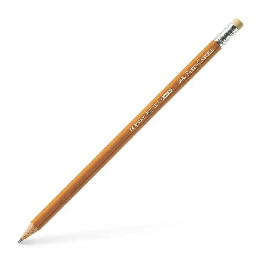 Faber Castell Graphite Pencil 1117 with Eraser Pack of 12 – HB