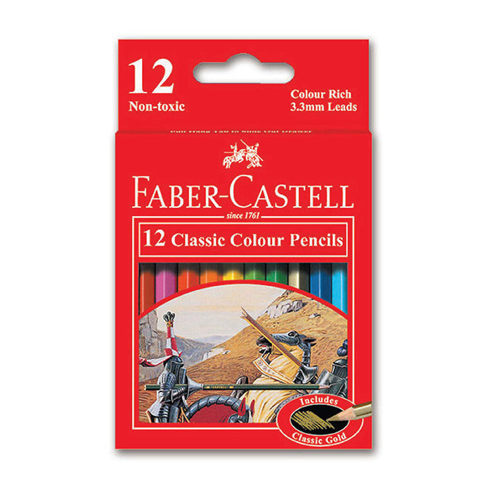 Faber Castell 12 Short Classic Colour Pencils