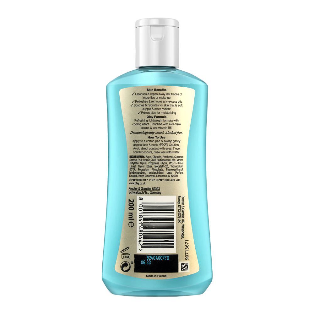 Olay Cleanse Refresh & Glow Cleansing Toner, For All Skin Types, Aloe Vera + Pro-Vitamin B5, 200ml