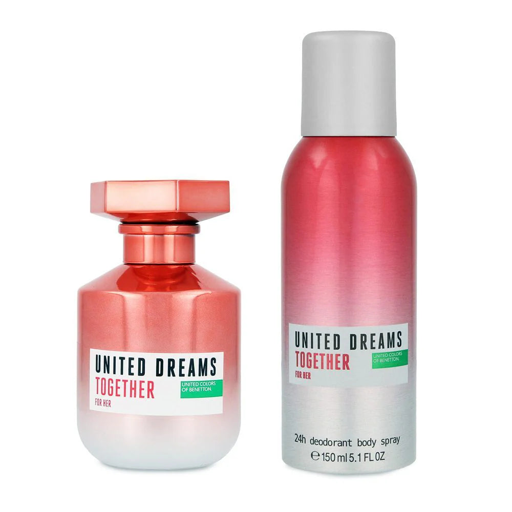 Benetton Together for Her — Gift Set (EDT 80ml + Deodorant 150ml)