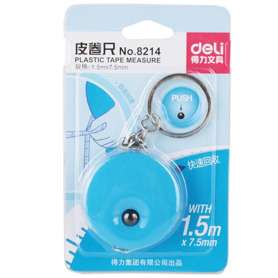 Deli 8214 Retractable Measuring Tape – 1.5m