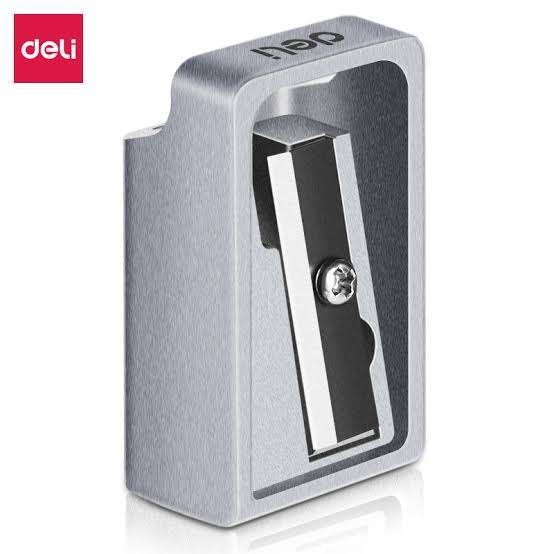 Deli 0596 Zinc Alloy Pencil Sharpener – Steel Blade