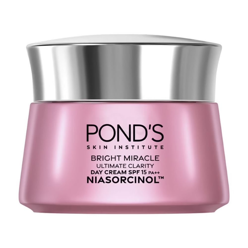 Pond Bright Miracle Ultimate Clarity Day Cream, Niasorcinol, SPF15, PA++, 45g