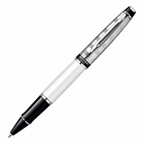 Waterman Expert Deluxe White CT Rollerball Pen – Premium Writing Instrument