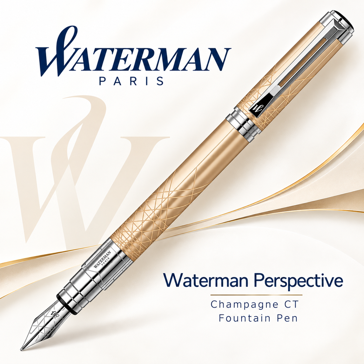 Waterman Perspective Champagne CT Fountain Pen