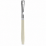 Waterman Emblème Fountain Pen – Ivory Lacquer Chrome Trim (CT)