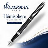 Waterman Hémisphère Matte Black CT Fountain Pen