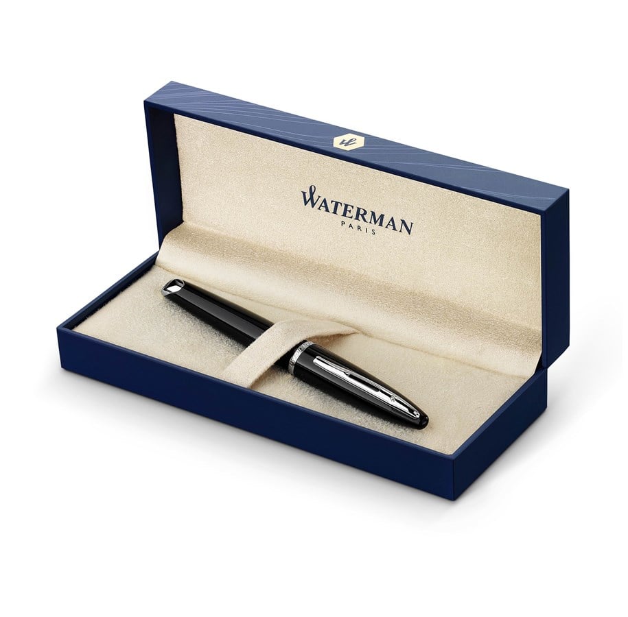 Waterman Carène Ballpoint Pen – Charcoal Grey with Stainless Steel Trim