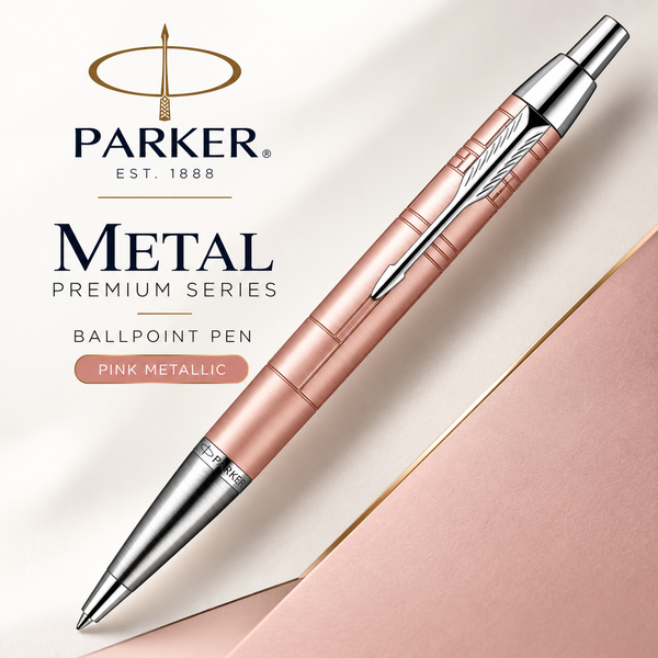 Parker Metal Premium Series Ballpoint Pen – Metallic Pink CT