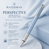 Waterman Perspective Azure Blue CT Ballpoint Pen