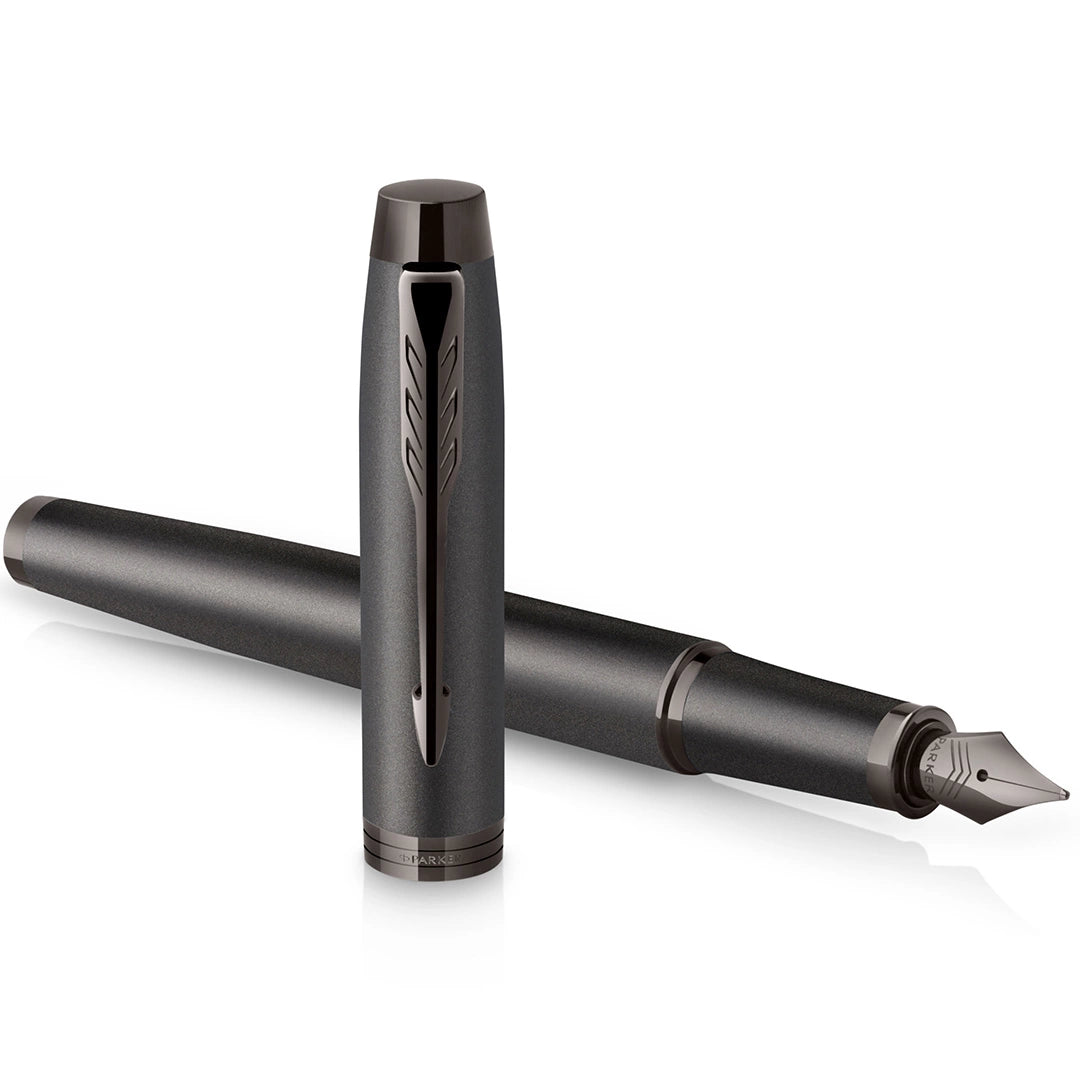 Parker IM Monochrome Titanium Fountain Pen – Matching Titanium Trim