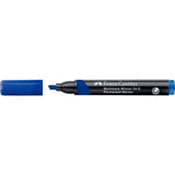 Faber Castell Permanent Marker Chisel Tip Blue Box of 12