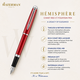 Waterman Hémisphère Red Lacquer CT Fountain Pen
