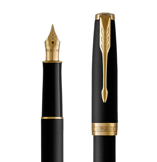 Parker Sonnet Matte Black Lacquer GT Fountain Pen