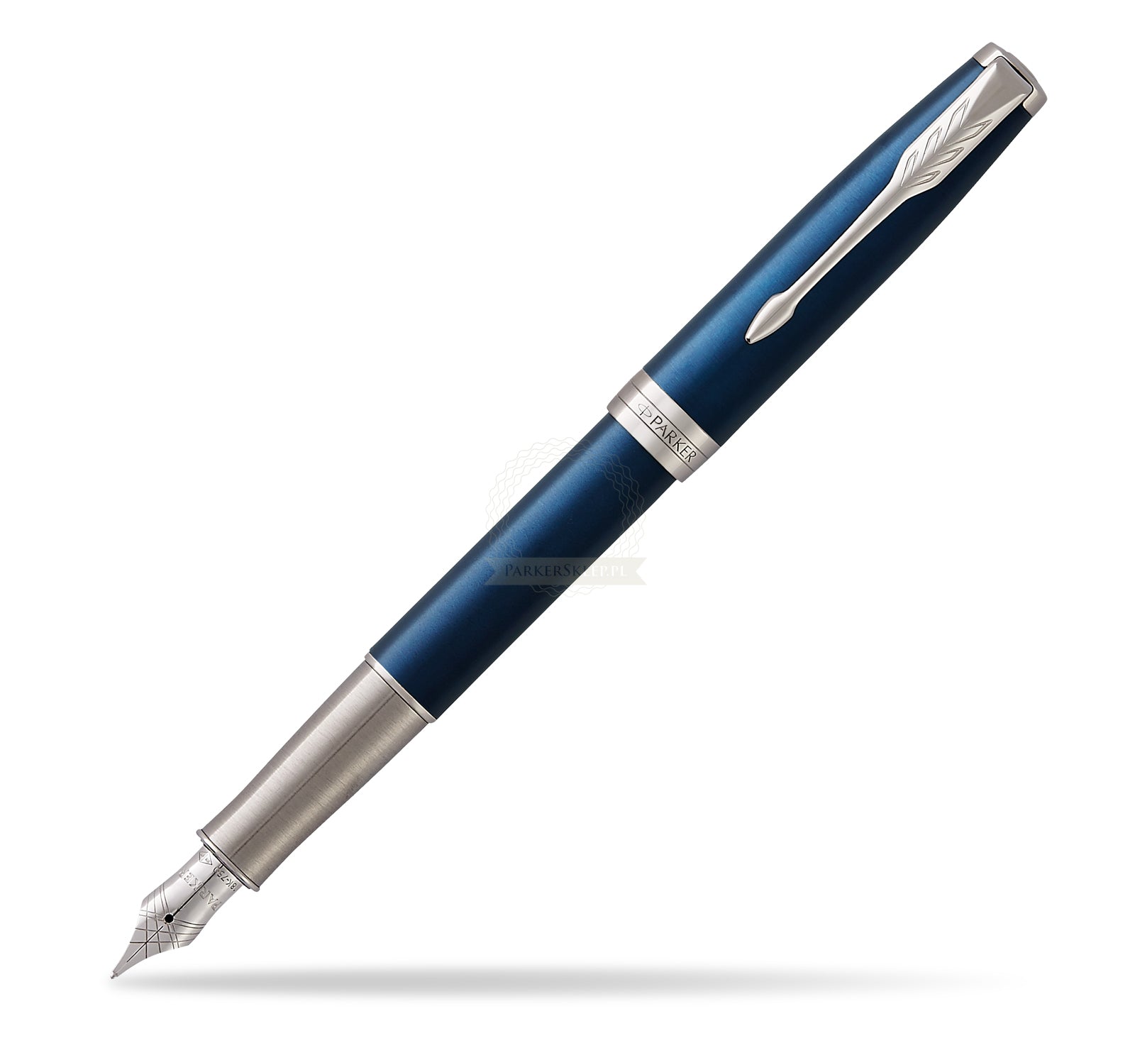 Parker Sonnet Fountain Pen – Blue Lacquer Palladium Trim, Medium Nib