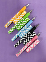 DUX Checkered Fountain Pen No. DX250 – Medium Nib | Multi-Color