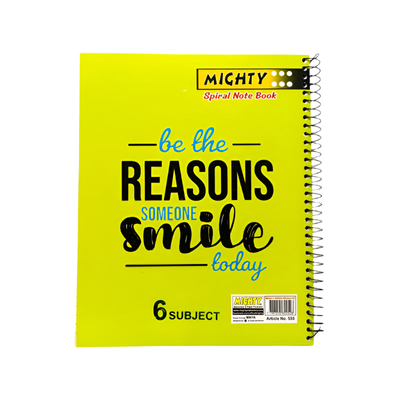 Mighty Multi-Subject Spiral Notebook
