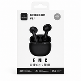WIWU W01 Wireless Earbuds – ENC Noise Reduction, 40H Playtime, Bluetooth 5.0, Type-C Fast Charging (Original)