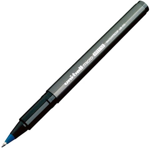 Uni-Ball Deluxe UB-155 Rollerball Pen 0.5mm – Blue, Black & Red | Pack of 3 & 6