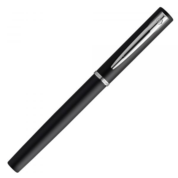 Waterman Allure Fountain Pen | Black Lacquer | Fine Nib | Blue Ink