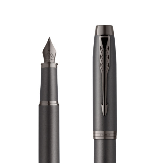Parker IM Monochrome Titanium Fountain Pen – Matching Titanium Trim