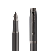 Parker IM Monochrome Titanium Fountain Pen – Matching Titanium Trim