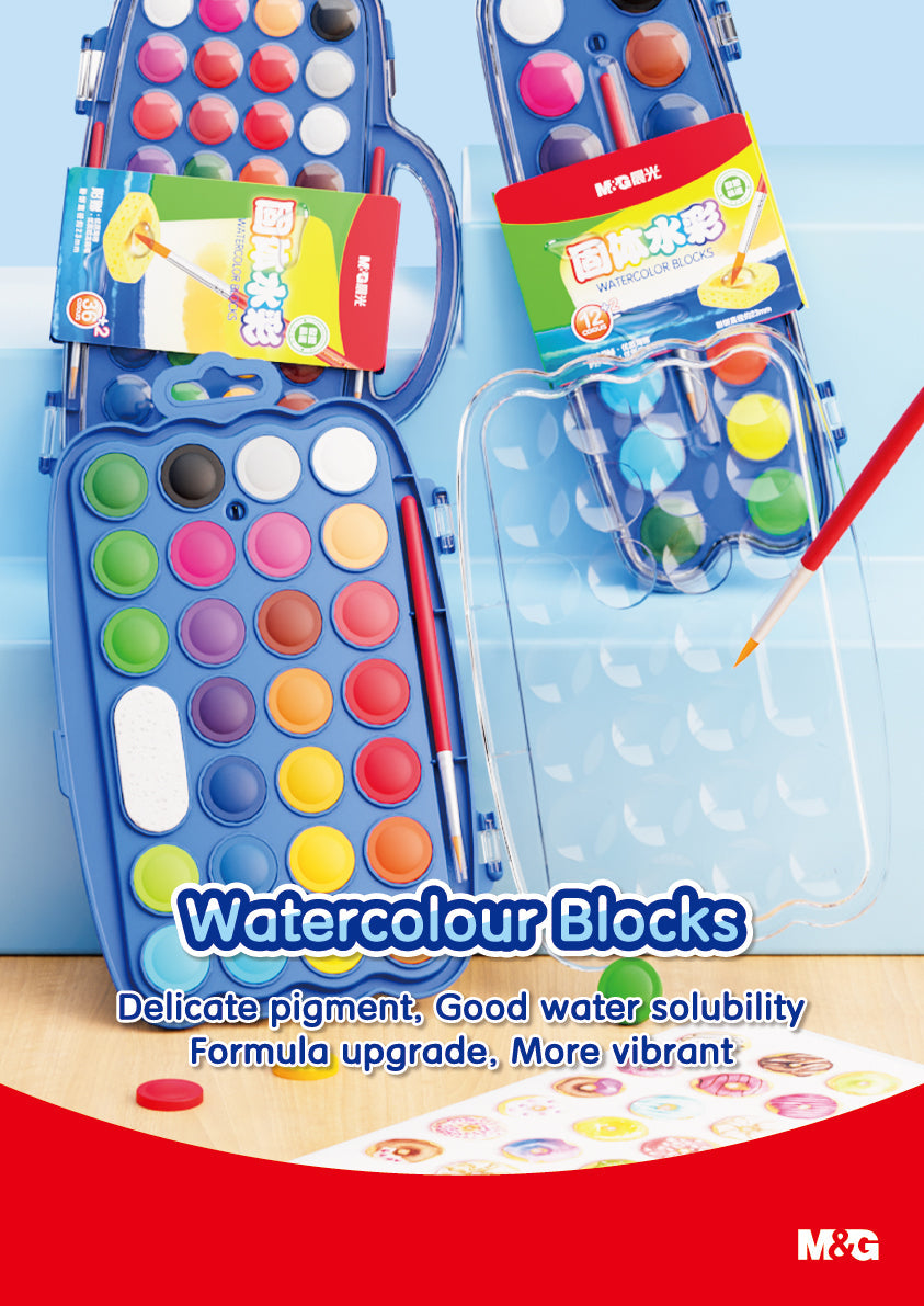 M&G Block Watercolors For All skill Levels
