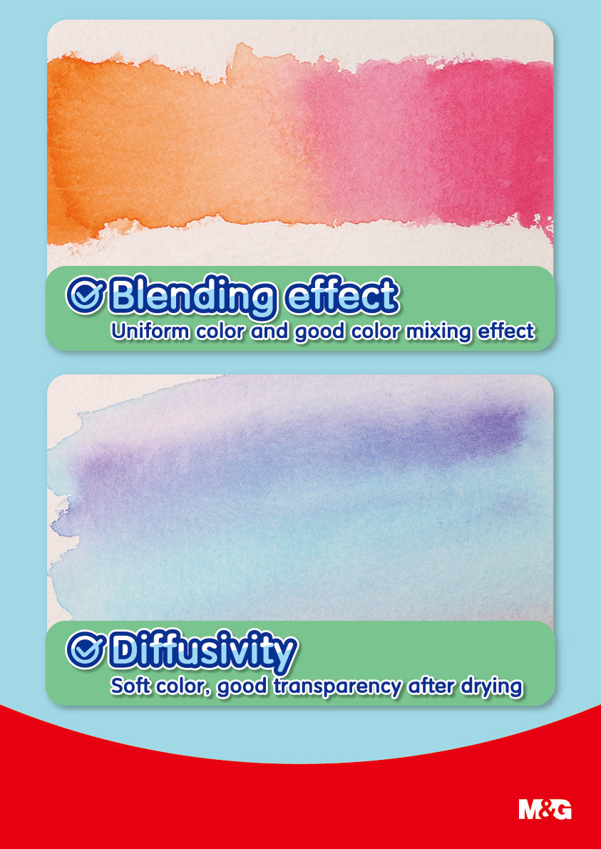 M&G Block Watercolors For All skill Levels