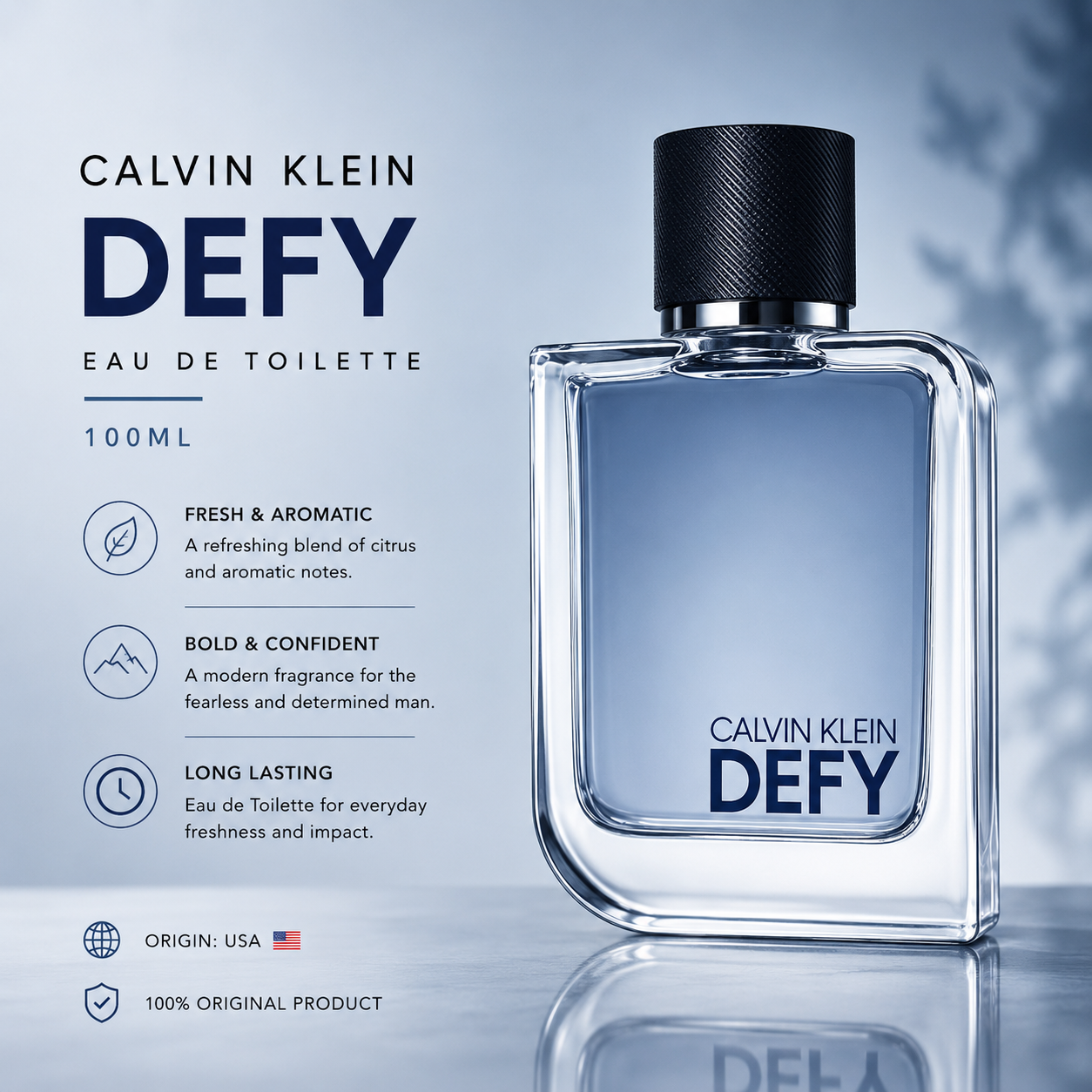 Calvin Klein CK Defy Eau de Toilette – 100ml