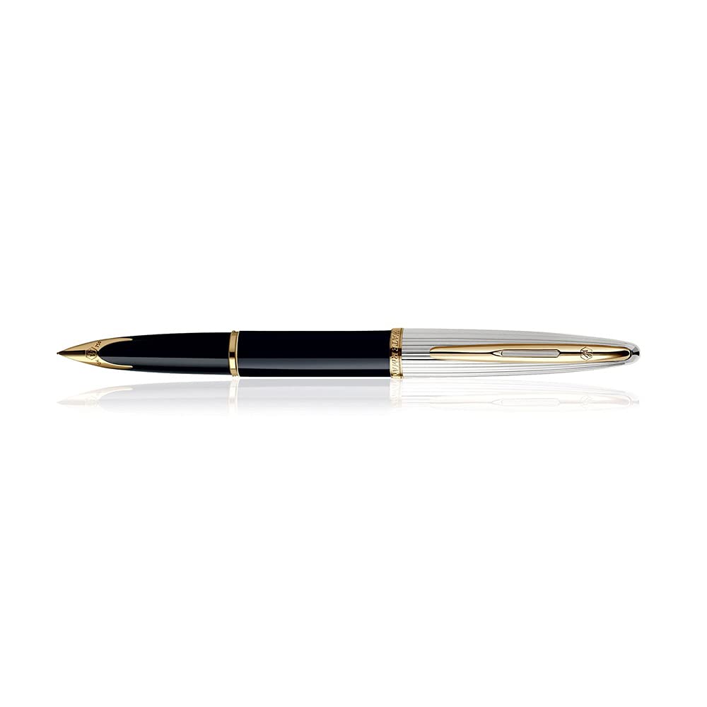 Waterman Carène Black Deluxe GT Fountain Pen – Medium Nib
