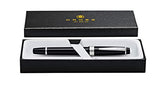 Cross Bailey Light Polished Black Resin Fountain Pen – Polished Chrome (Medium Nib)