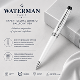 Waterman Expert Deluxe White CT Ballpoint Pen