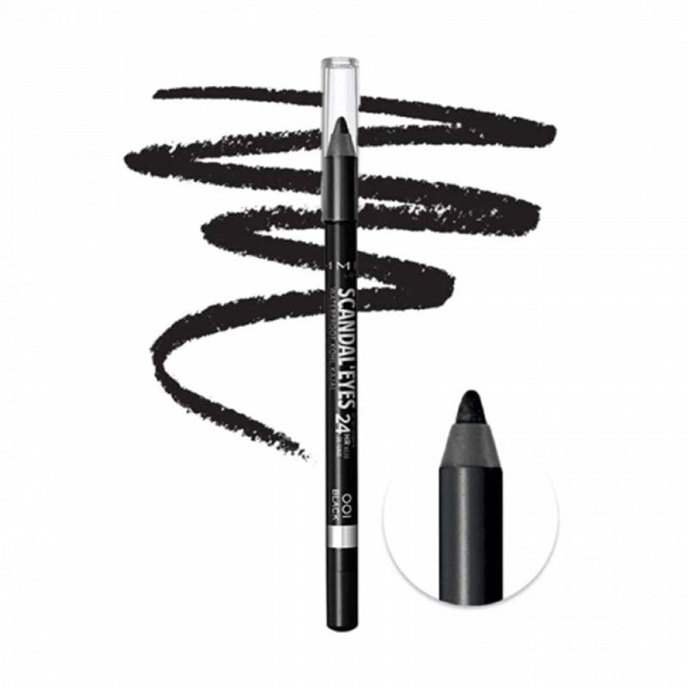 Rimmel Scandaleyes Waterproof Kohl Kajal Liner Black. A Jet Black Shade.