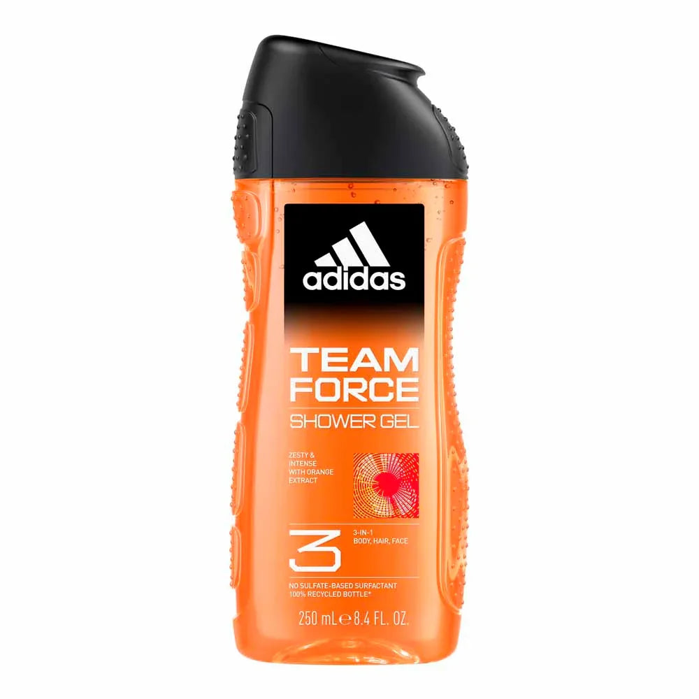 Adidas Team Force Shower Gel 3-In-1 250ml