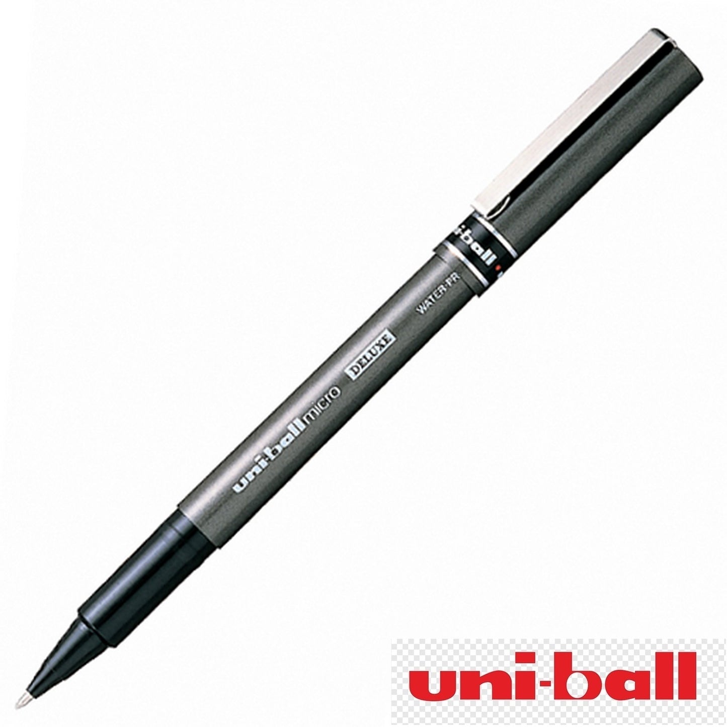 Uni-Ball Deluxe UB-155 Rollerball Pen 0.5mm – Blue, Black & Red | Pack of 3 & 6