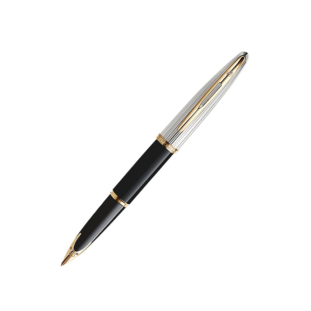 Waterman Carène Black Deluxe GT Fountain Pen – Medium Nib