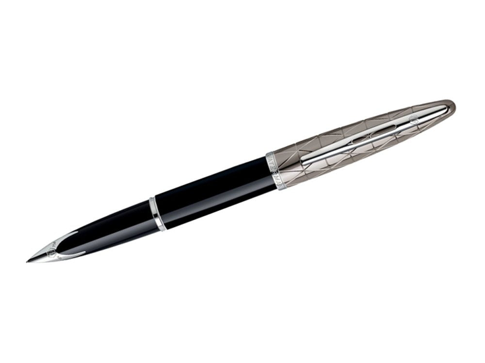 Waterman Carene Fountain Pen – Contemporary Black & Gunmetal (Medium Nib)