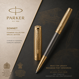 Parker Sonnet Pioneers Collection Arrow Grey Lacquer GT Ballpoint