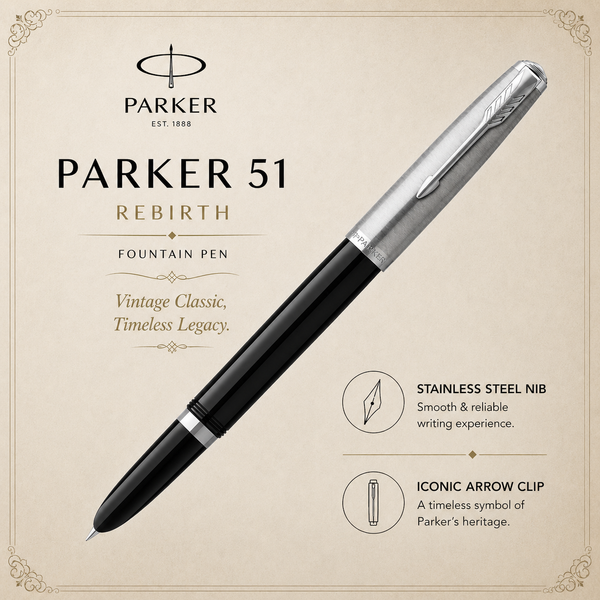 Parker 51 Rebirth Fountain pen, alternate view