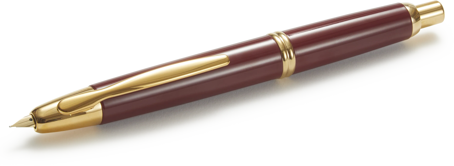 Pilot Capless Fountain Pen – Burgundy GT