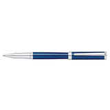 Sheaffer Intensity Engraved Blue Lacquer Rollerball Pen with Chrome Appointments
