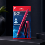 Dux Elite DX 6000 Gel Pen – Blue Ink (Pack of 6 | Box of 12) 0.7 MM