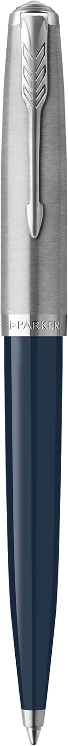 Parker 51 Ballpoint Pen – Midnight Blue with Chrome Trim | Iconic Luxury Pen