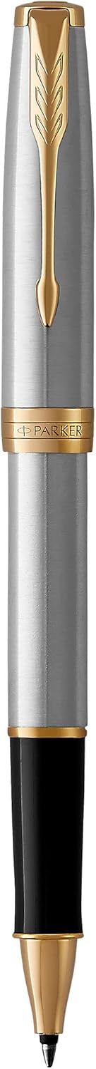 Parker Sonnet Rollerball Pen – Stainless Steel with Gold Trim