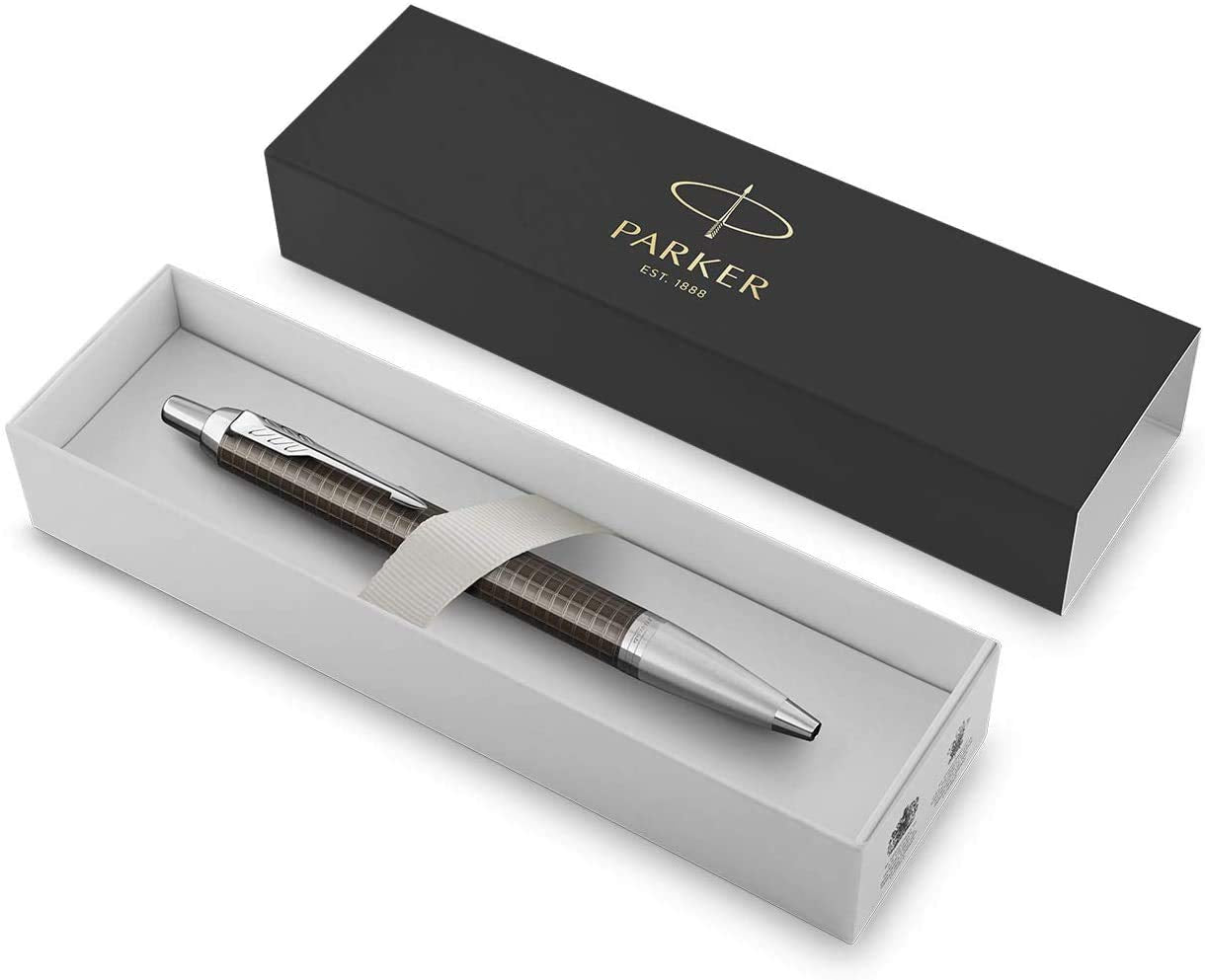 Parker Premium Series Ballpoint Pen – Dark Espresso Chiseled CT